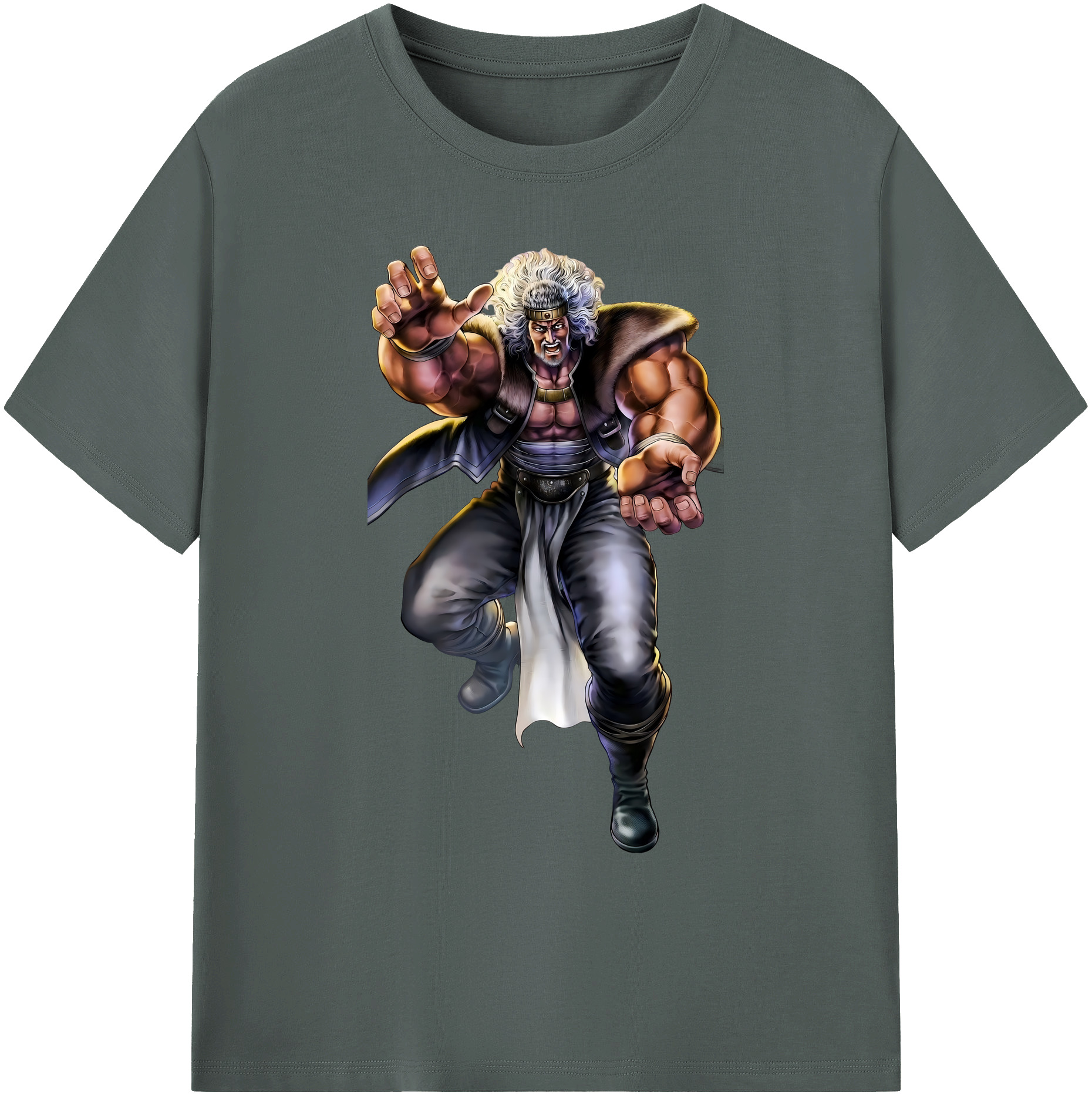 （画像用） 北斗の拳 Fist of the North Star 綿100％ メンズ半袖Tシャツ｜肌触りやわらか＆通気性